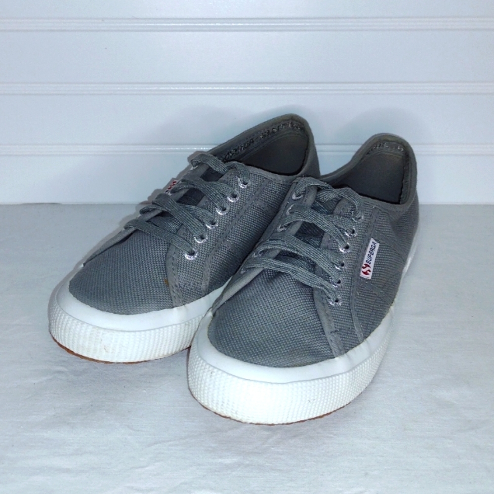 Gray Superga Sneakers Size 39.5 EU, 8.5 US Women’s